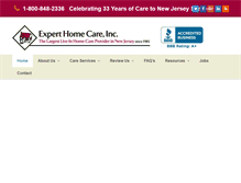Tablet Screenshot of experthomecare.com